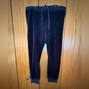 Juicy Couture black Velour Joggers